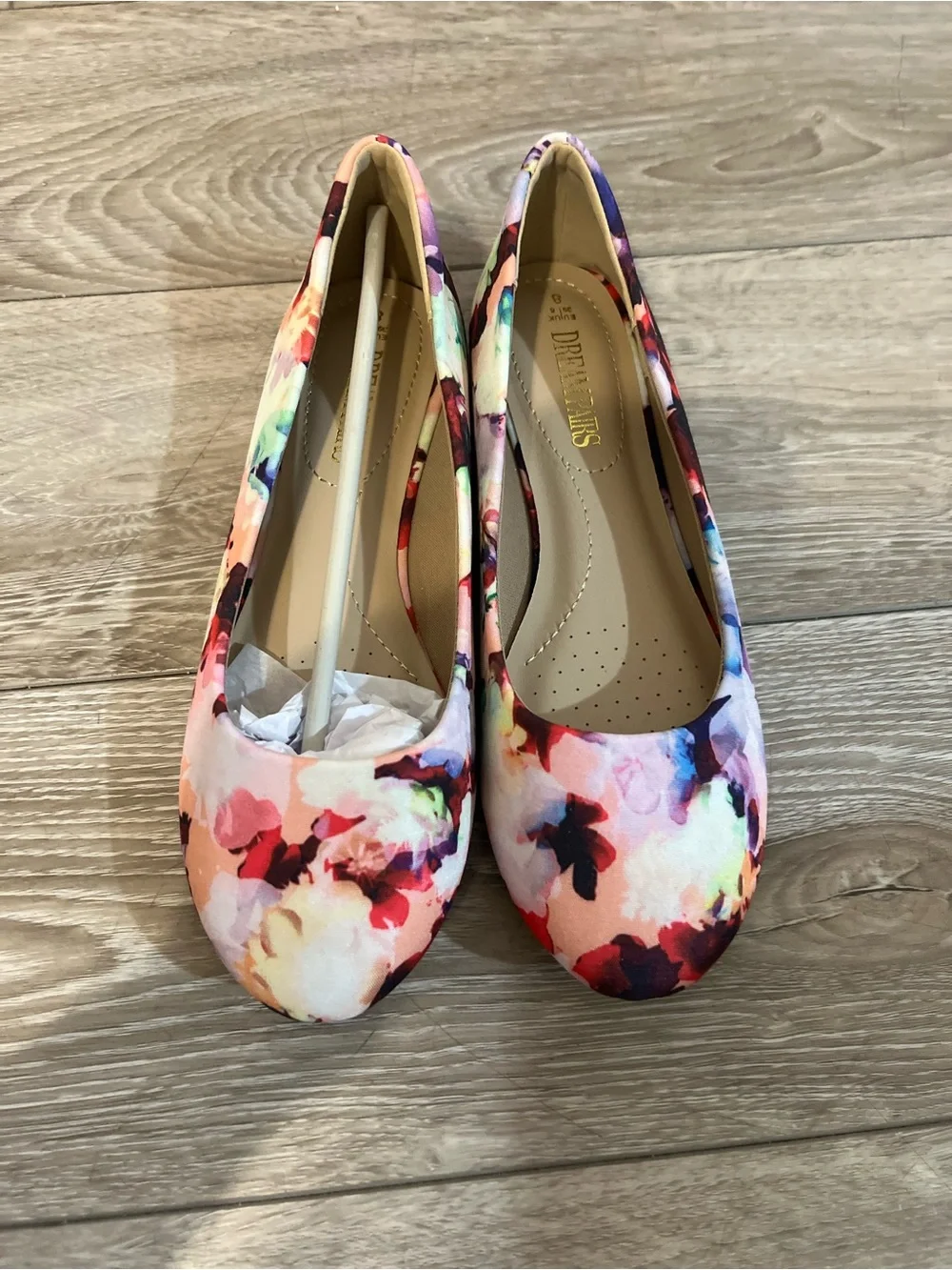 Dream Pairs Floral Print Ballet Flats Multicolor Size 8 Brand New - Picture 2 of 6